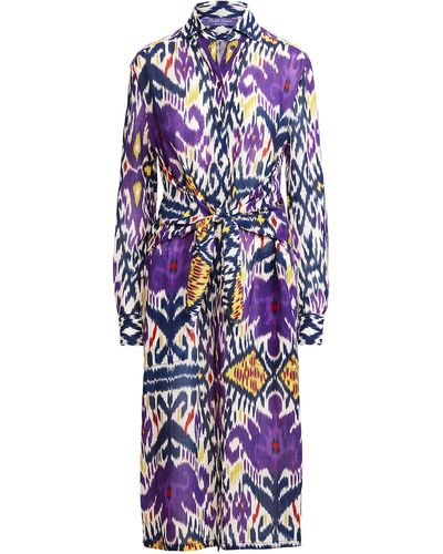 Ralph Lauren Charley Voile Midi Dress - Multicolor