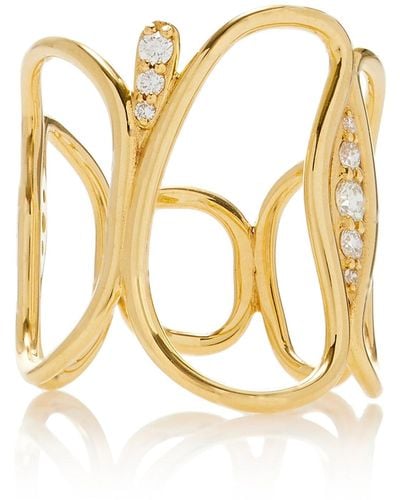 Fernando Jorge Fluid 18k Yellow Gold Diamond Ring - Metallic