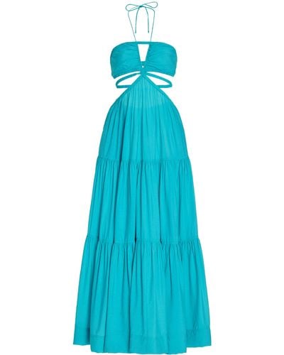 Jonathan Simkhai Laurel Cutout Maxi Dress - Blue
