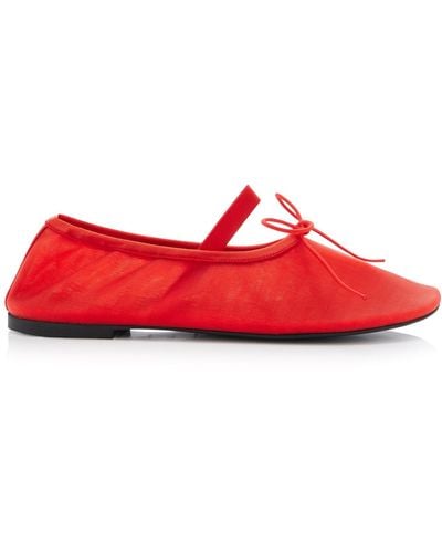Proenza Schouler Glove Mesh Mary Jane Ballet Flats - Red