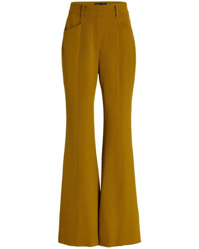 Proenza Schouler Stretch-crepe Flared Pants - Yellow