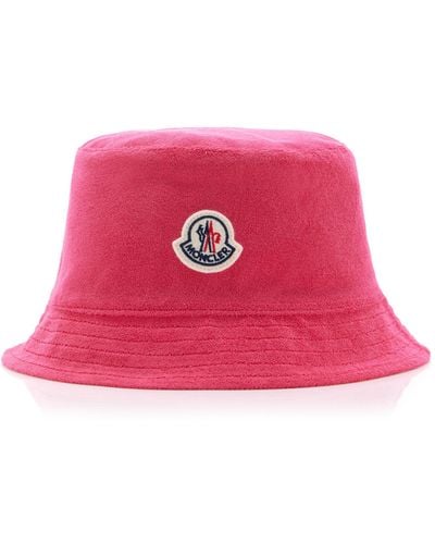 Moncler Terry Bucket Hat - Red