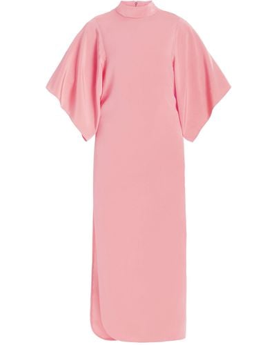 Rodarte Stretch-silk Maxi Slip Dress - Pink