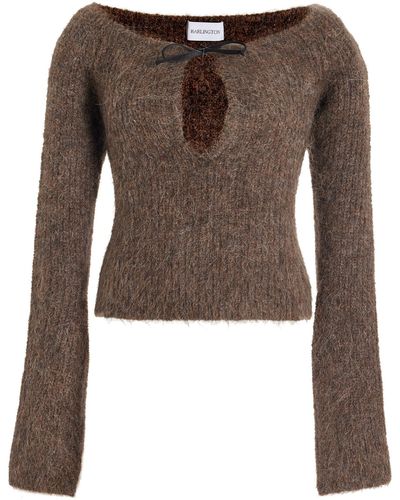 16Arlington Solare Alpaca-knit Top - Brown
