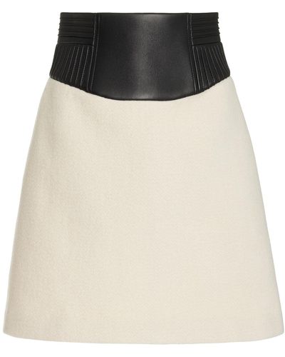 Gabriela Hearst Felix Bouclé Cashmere Mini Skirt - Black