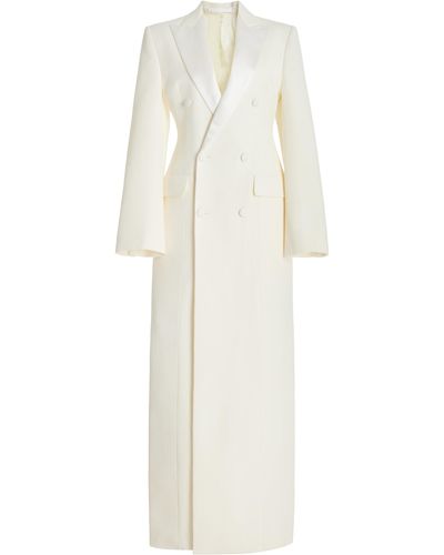 Wardrobe NYC Sculpted Coat Dress - White