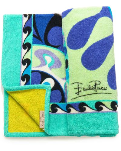Emilio Pucci Printed Beach Towel - Green