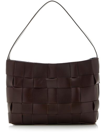 St. Agni Woven Leather Shoulder Bag - Brown