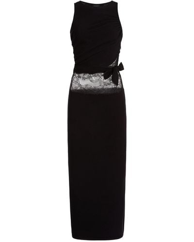 Giambattista Valli Lace-detailed Midi Dress - Black