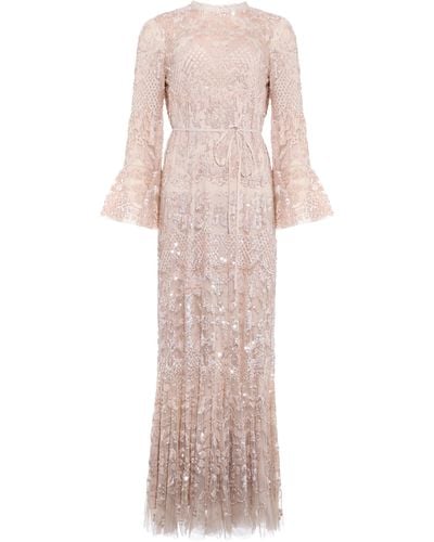 Needle & Thread Snowdrop Sequin-embellished Tulle Gown - Pink