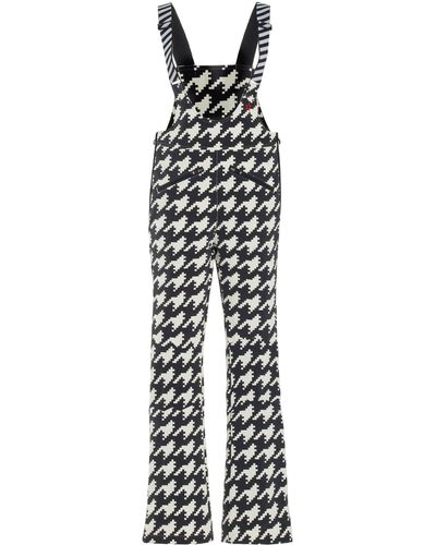 Perfect Moment Isola Houndstooth Ski Suit - White