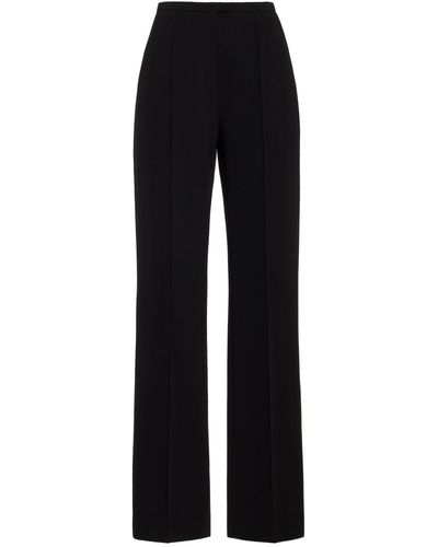 The Row Desmond Stretch-wool Flare Pants - Black