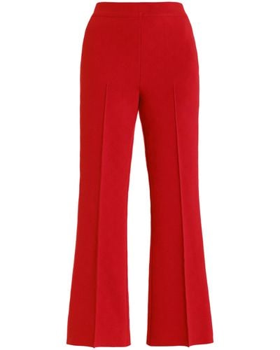 High Sport Exclusive Long Kick Flared Stretch-cotton Knit Trousers