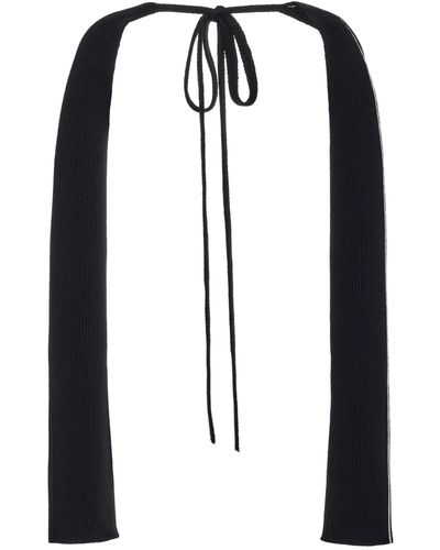 Peter Do Merino Wool Knit Sleeves - Black