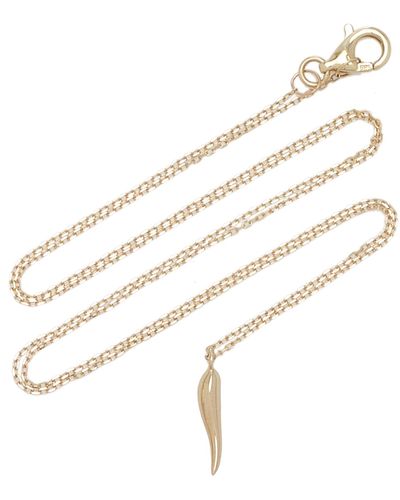 Pamela Love Italian Horn 14k Yellow Gold Necklace - Metallic