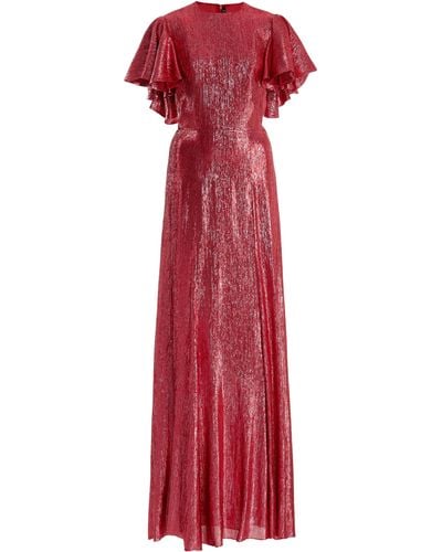 The Vampire's Wife The Light Sleeper Lamé Gown - Red