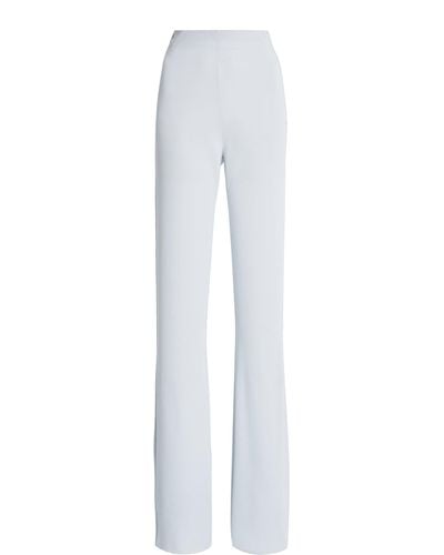Del Core Flared Knit Trousers - White