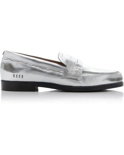 Golden Goose Jerry Metallic Leather Loafers