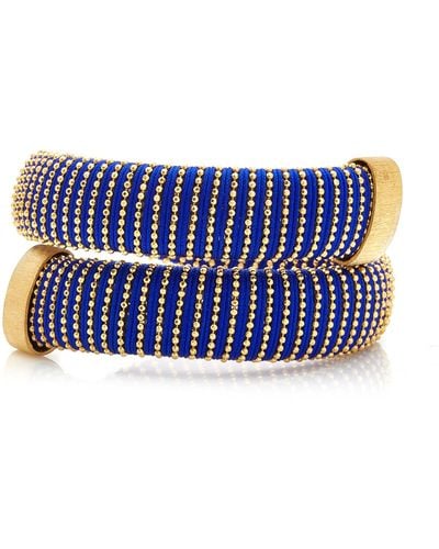 Carolina Bucci Cobalt Caro Gold-plated Bracelet - Blue
