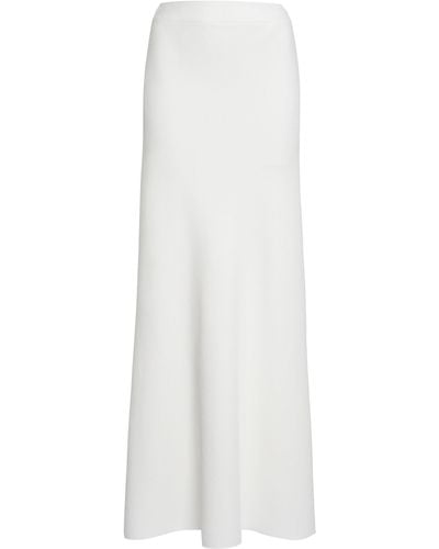 Giambattista Valli High-rise Crepe Maxi Skirt - White