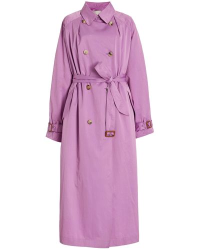 Isabel Marant Edenna Trench Coat - Purple