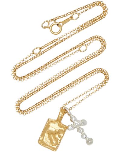 Alighieri The Dagger And The Rock 24k Gold-plated And Sterling Silver Necklace - Metallic