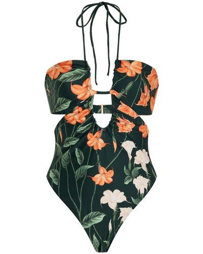 Agua Bendita Mejorana One-piece Swimsuit - Green