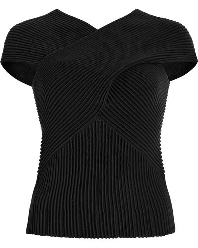 Gabriela Hearst Lodger Wool Top - Black
