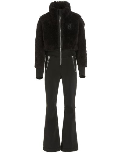 Toni Sailer Eva Teddy And Shell Ski Suit - Black