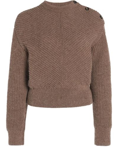 Bottega Veneta Alpaca-knit Jumper - Brown