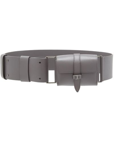 Tod's T Leather Belt Bag - Grey