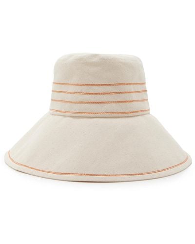Lola Hats Exclusive Tidelines Canvas Bucket Hat - Natural