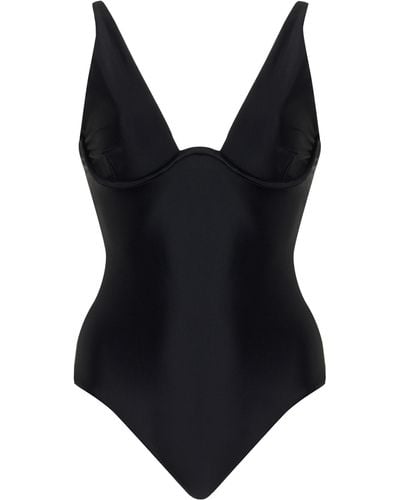 JADE Swim Paloma Sculpted One-piece Swimsuit - Black