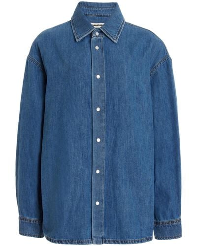 DARKPARK Keanu Oversized Denim Shirt - Blue