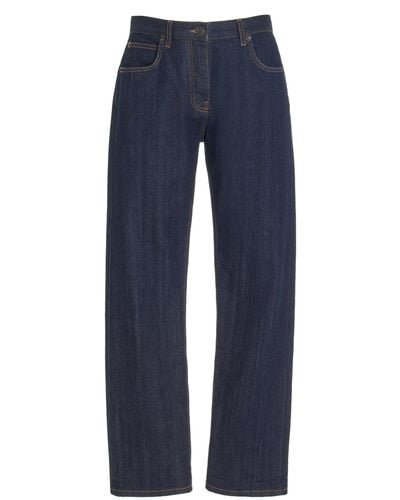 The Row Riaco Selvedge Mid-rise Skinny Jeans - Blue