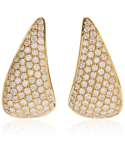Anita Ko 18k Yellow Gold Diamond Claw Earrings - Metallic