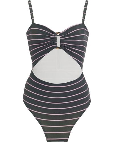 Anemos Exclusive The Tortoise Cutout One-piece Swimsuit - Black