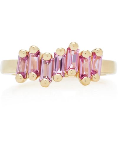Suzanne Kalan 18k Yellow-gold And Pink Sapphire Ring
