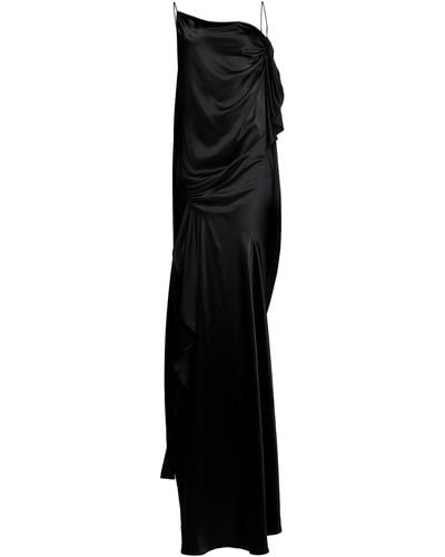 Christopher Esber Cusco Draped Silk Maxi Dress - Black