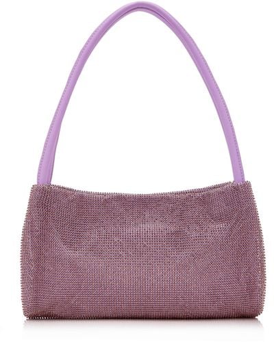 STAUD Penny Crystal Shoulder Bag - Purple