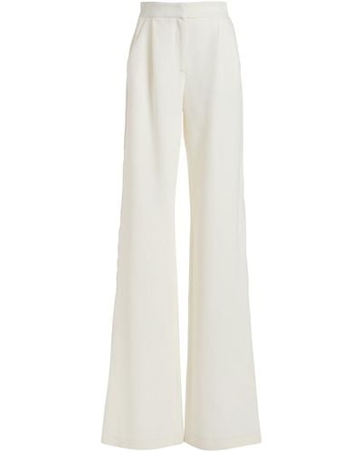 Elie Saab Crepe Wide-leg Pants - White