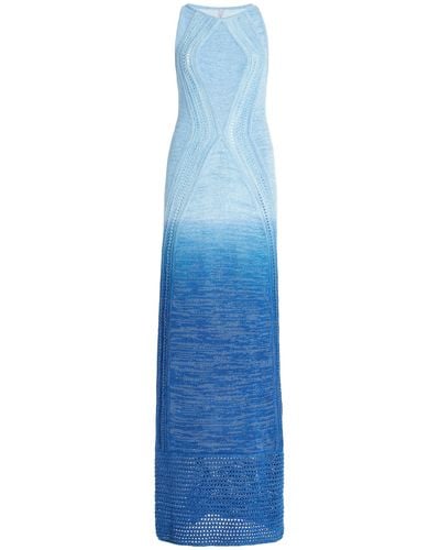 Significant Other Orly Knit Cotton-blend Maxi Dress - Blue
