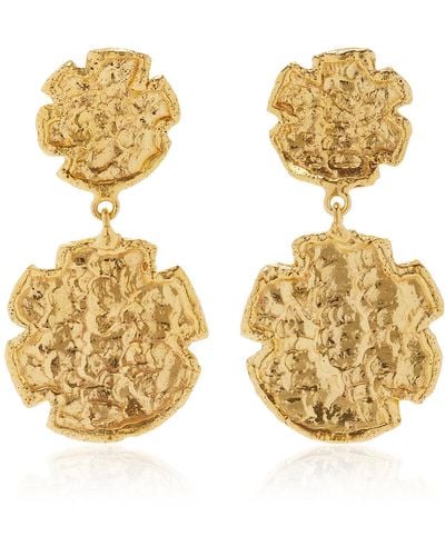 Sylvia Toledano Swan 22k Gold-plated Earrings - Metallic