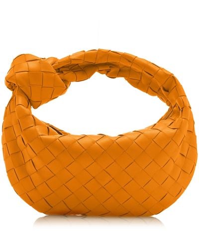 Bottega Veneta The Mini Jodie Leather Bag - Orange
