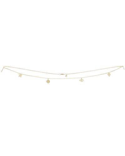 Sydney Evan Exclusive 14k Yellow Gold Belly Chain - Black
