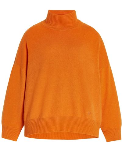 Loulou Studio Cashmere Mock-neck Sweater - Orange