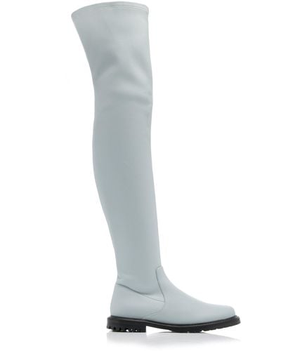 STAUD Belle Vegan Leather Over-the-knee Boots - White