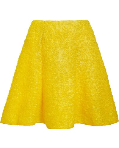 Safiyaa Kristi High-rise Mini Skirt - Yellow