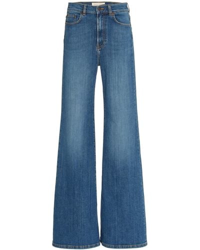 Jeanerica Fuji Stretch High-rise Flared-leg Jeans - Blue