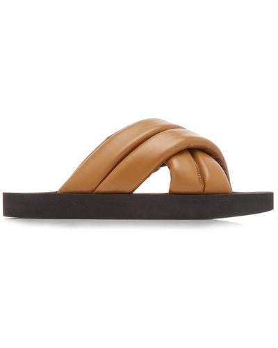 Proenza Schouler Float Padded Leather Sandals - Brown